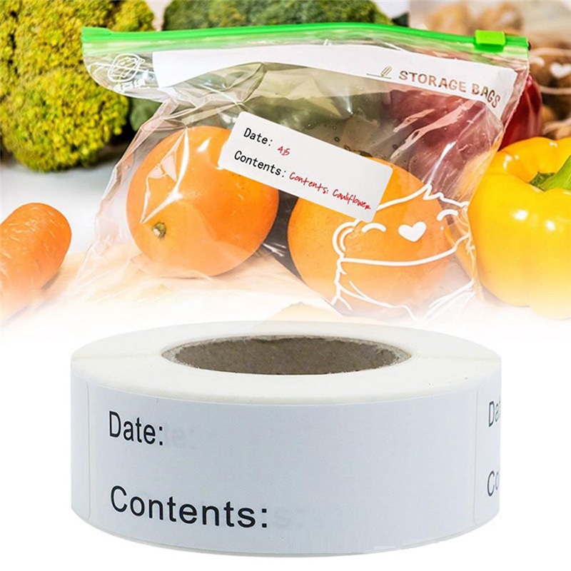Food Storage Labels - Self-Adhesive Removable Food Storage Label Waterproof