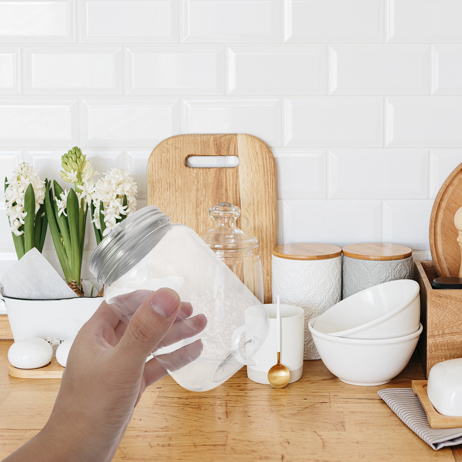 Food Storage Containers - Airtight Food Storage Jars with Lids
