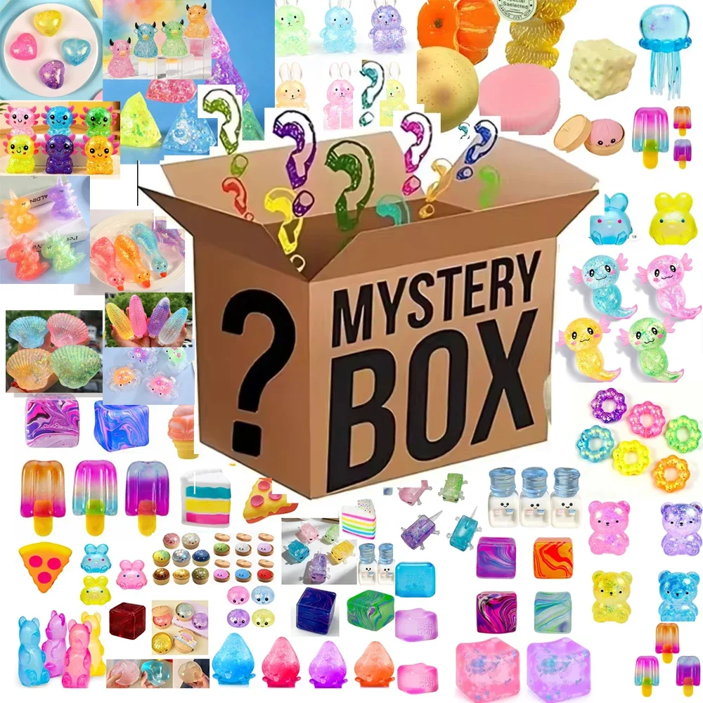 Food Storage Bag - 100+Mystery Fidget Toy Blind Box ,Simulated