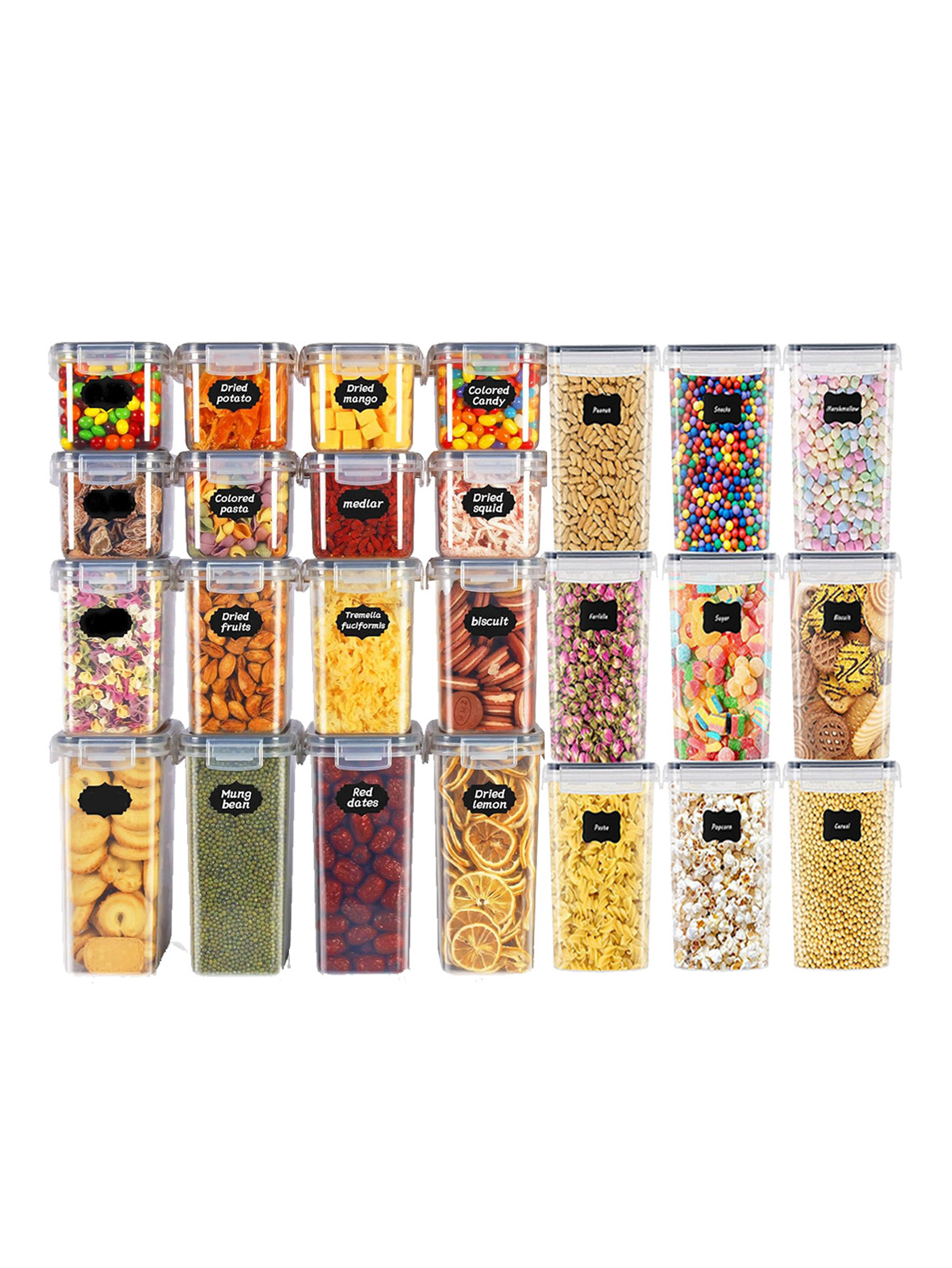 Food Storage Meals - 48pcs, Sealed Food Storage Containers with