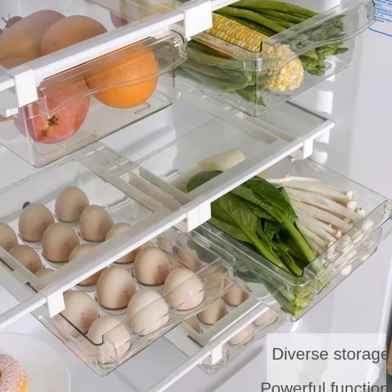 Hanging Pull Out Fridge Drawer - огляд і ціна Food Storage With Dividers
