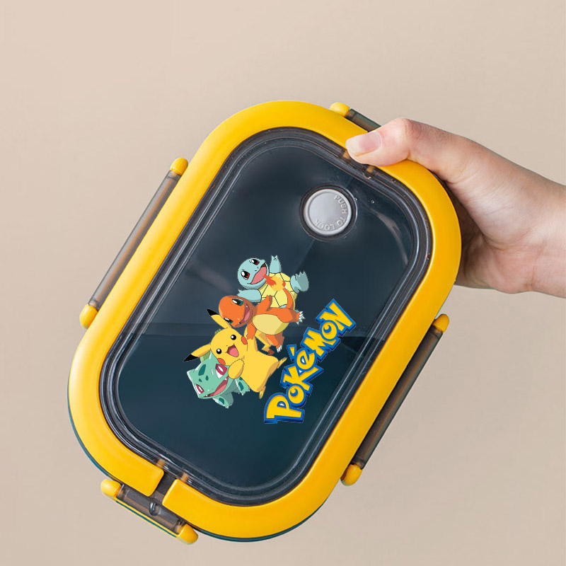 Anime Cartoon Lunch Box Pok É  - огляд і ціна Food Storage With Dividers