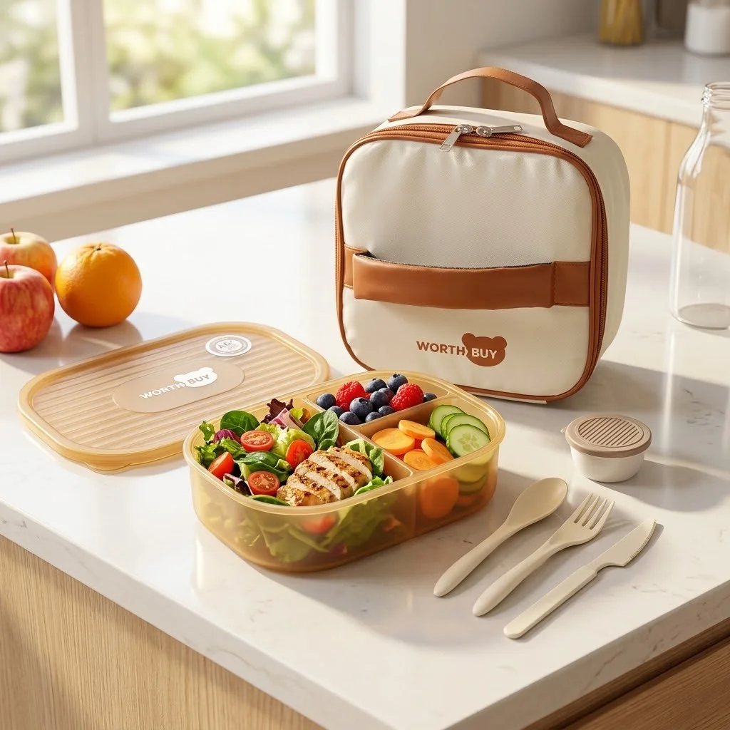 Detachable Plastic Bento Box M - огляд і ціна Food Storage With Dividers