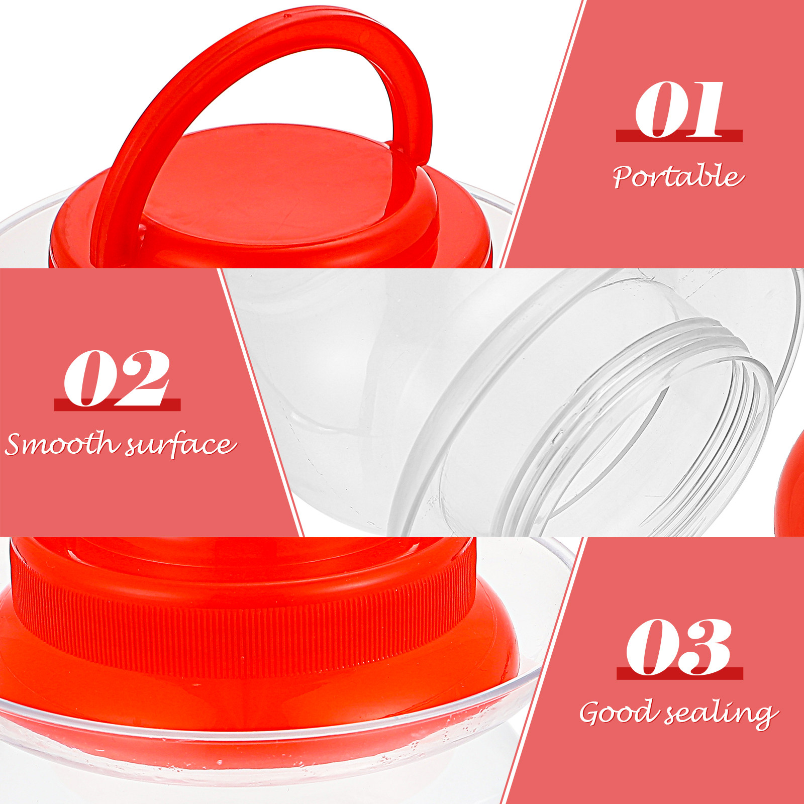 2Pcs Pickle Jar Household Plas - огляд і ціна Food Storage Containers