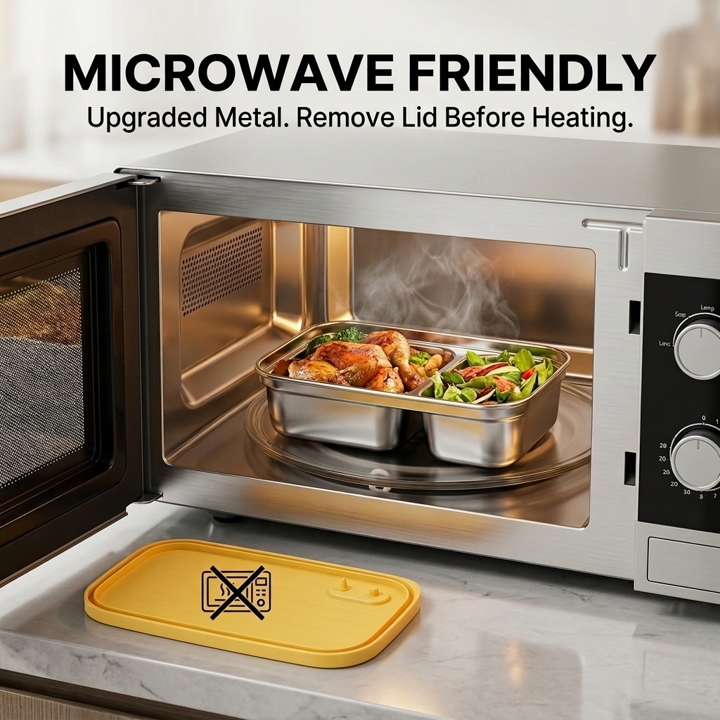 304 Stainless Steel Bento Box  - огляд і ціна Food Storage Oven Safe