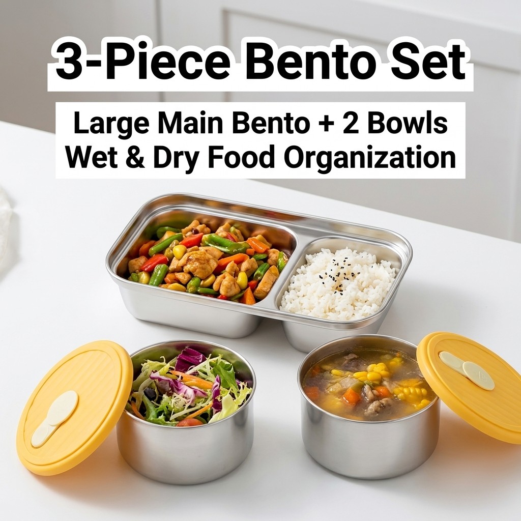 304 Stainless Steel Bento Box  - огляд і ціна Food Storage Oven Safe