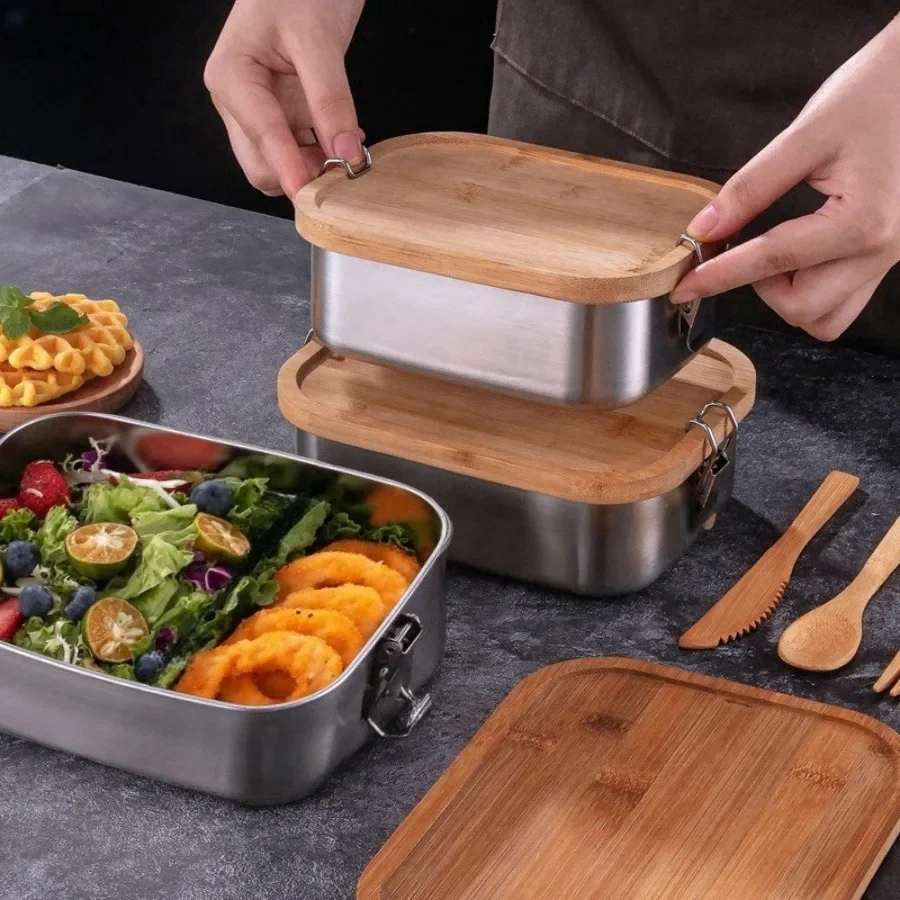 New 304 Stainless Steel Bamboo - огляд і ціна Food Storage Oven Safe