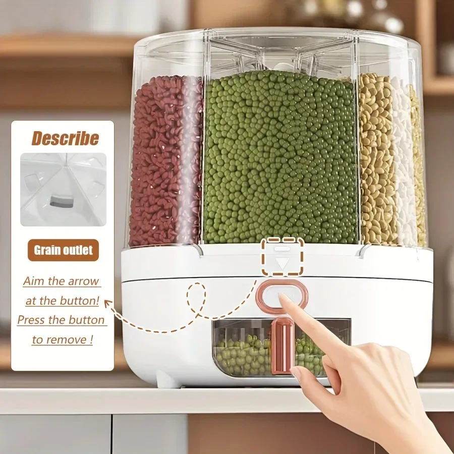6-Compartment 360° Rotating Ai - огляд і ціна Food Storage Meals