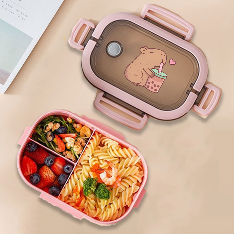 Capybara Bento Lunch Box Anime - огляд і ціна Food Storage Meals