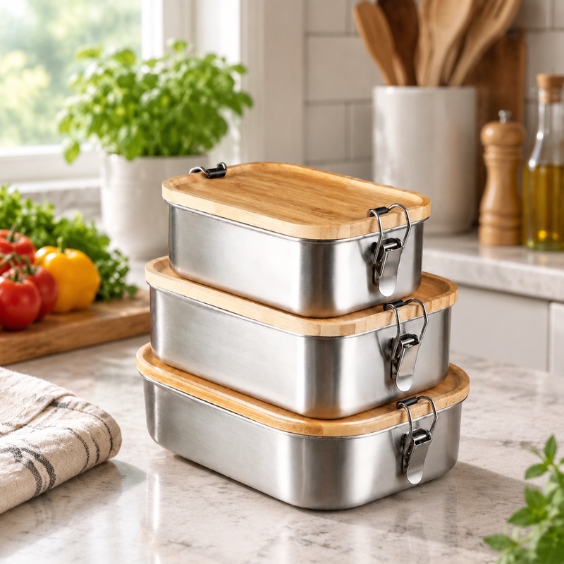 Durable 304 Stainless Steel Lu - огляд і ціна Food Storage Meals