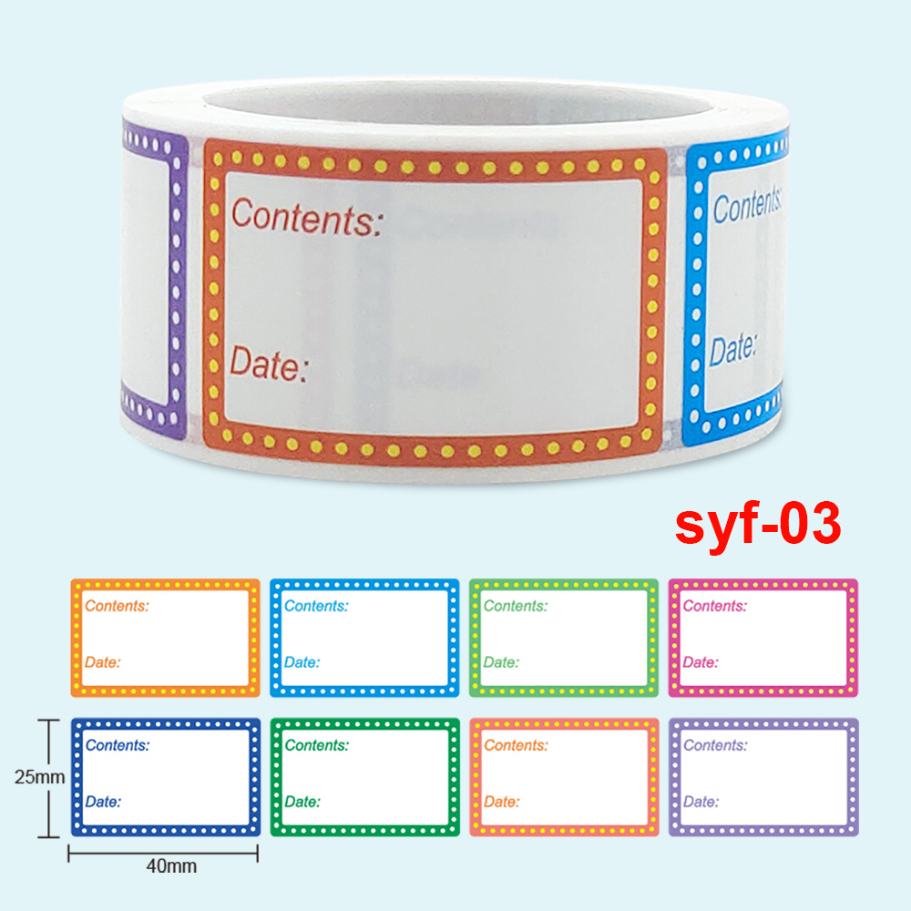 Safe Date Food catalog Storage - огляд і ціна Food Storage Labels
