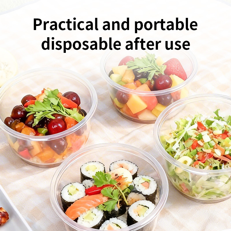 Disposable Plastic Bowls Trans - огляд і ціна Food Storage Meals