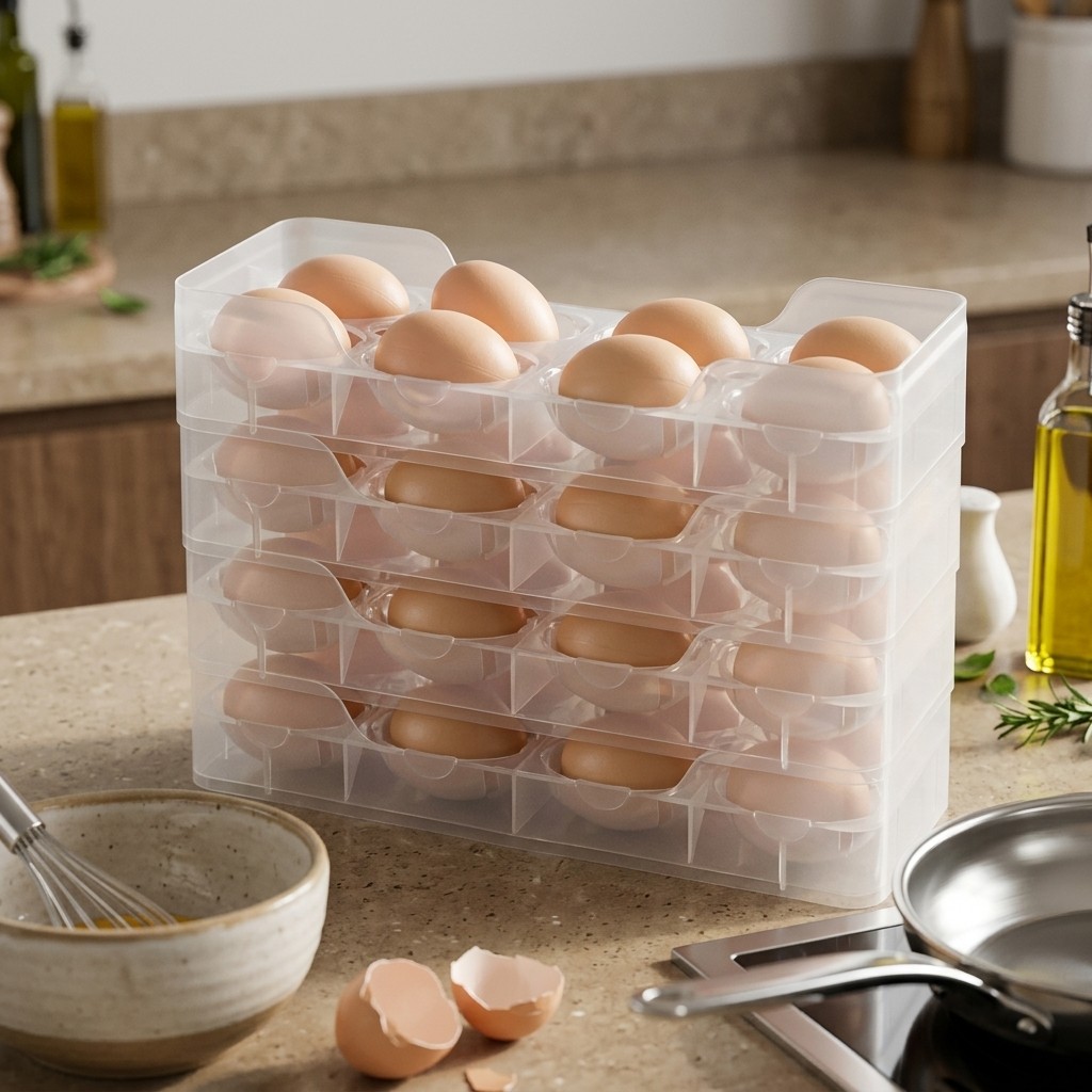 Stackable Egg Holder Fridge Or - огляд і ціна Food Storage With Dividers