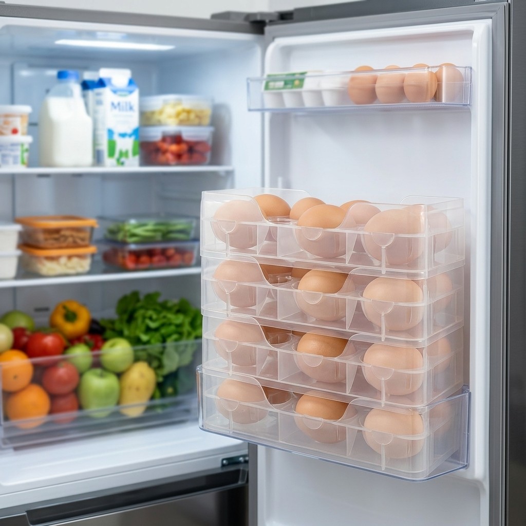 Stackable Egg Holder Fridge Or - огляд і ціна Food Storage With Dividers