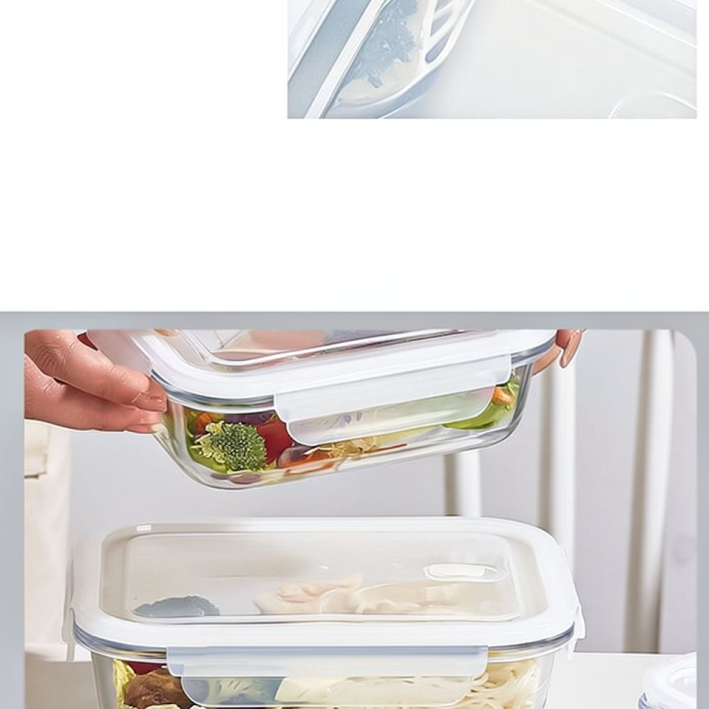 Microwave Safe Glass Bento Lun - огляд і ціна Food Storage With Dividers