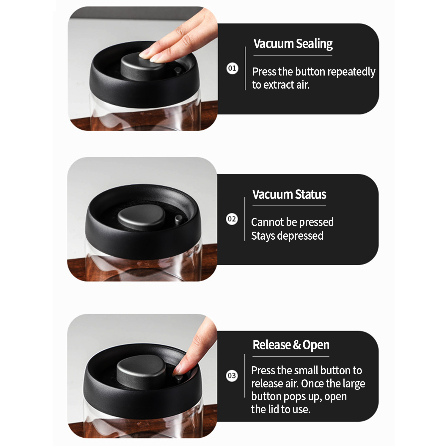 OANKR Vacuum Coffee Canister 5 - огляд і ціна Food Storage Meals