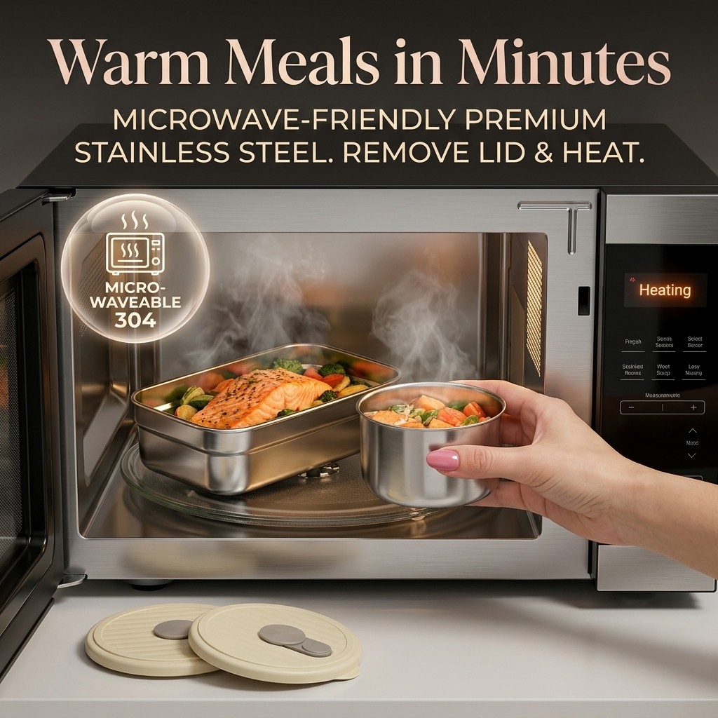 Microwave Safe 304 Stainless S - огляд і ціна Food Storage Oven Safe