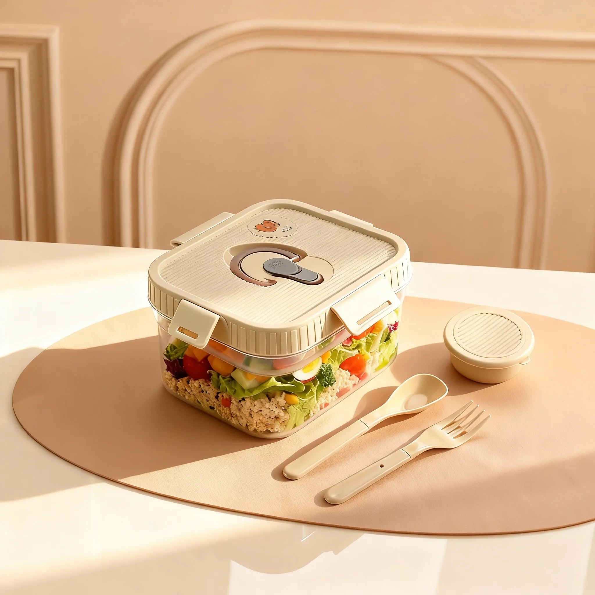 Portable Plastic Double-layer  - огляд і ціна Food Storage Oven Safe