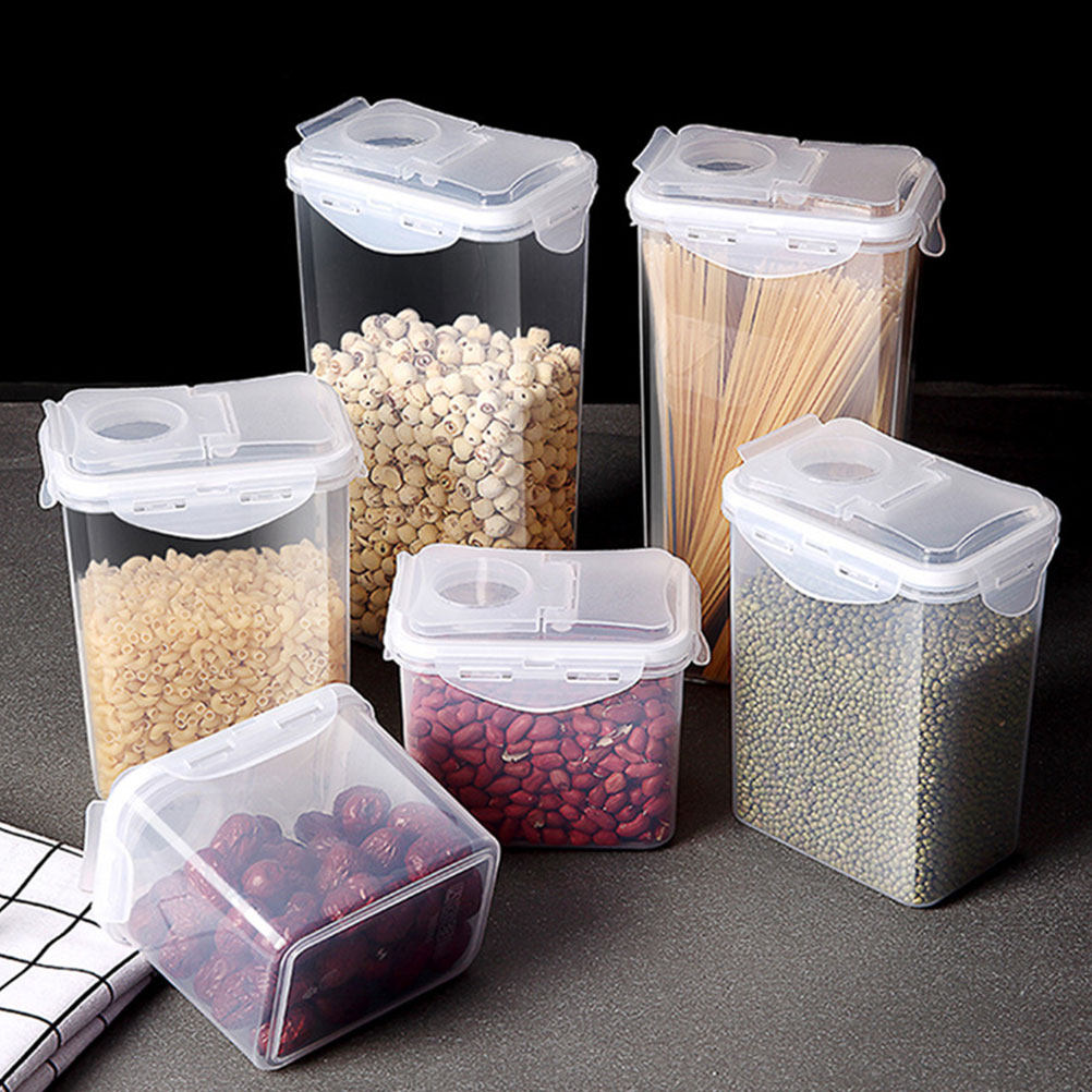 2Pcs Storage Jars Set Clear Pl - огляд і ціна Food Storage Containers