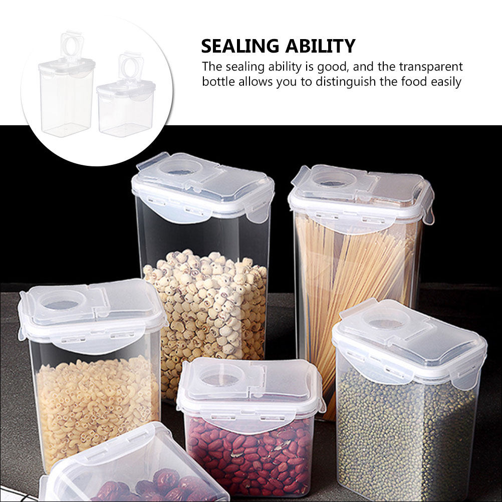 2Pcs Storage Jars Set Clear Pl - огляд і ціна Food Storage Containers
