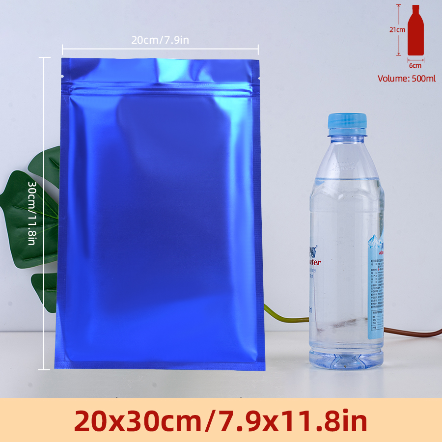 100pcs Matte Blue Foil Zipper  - огляд і ціна Food Storage Bag