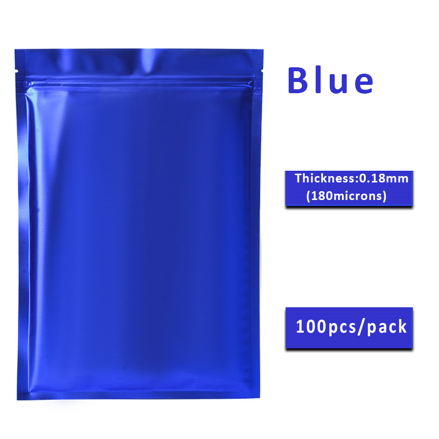 100pcs Matte Blue Foil Zipper  - огляд і ціна Food Storage Bag