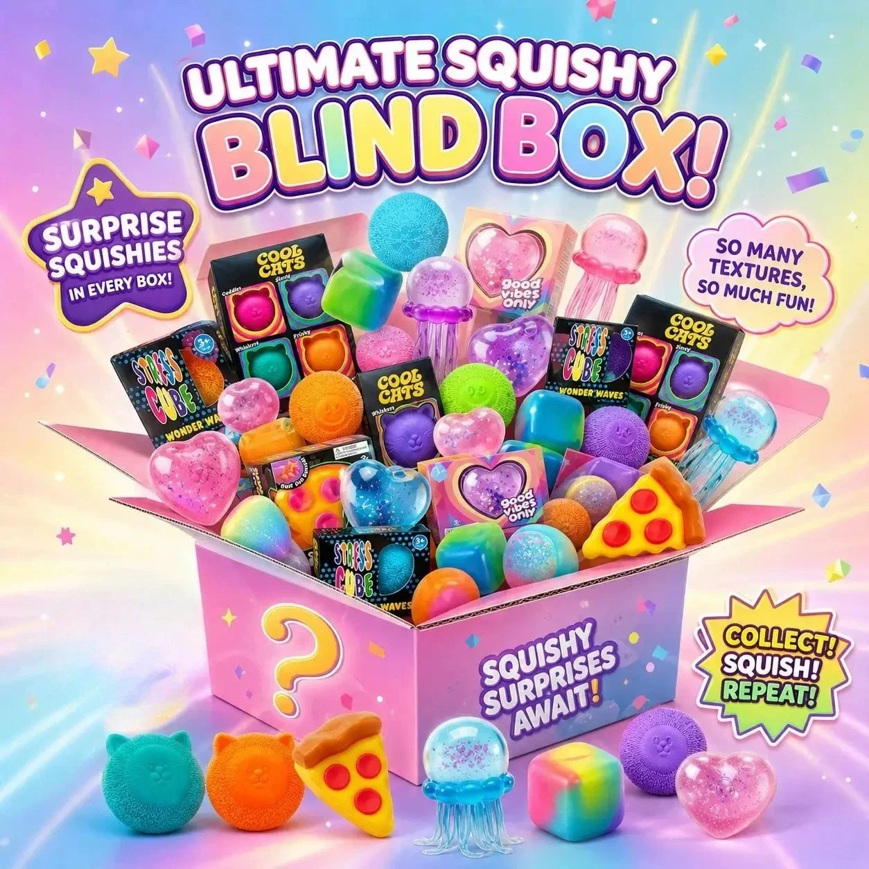 100+Mystery Fidget Toy Blind B - огляд і ціна Food Storage Bag