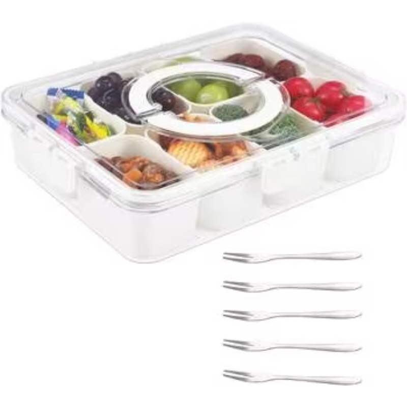 Kitchen Plastic PET 8 Compartm - огляд і ціна Food Storage With Dividers