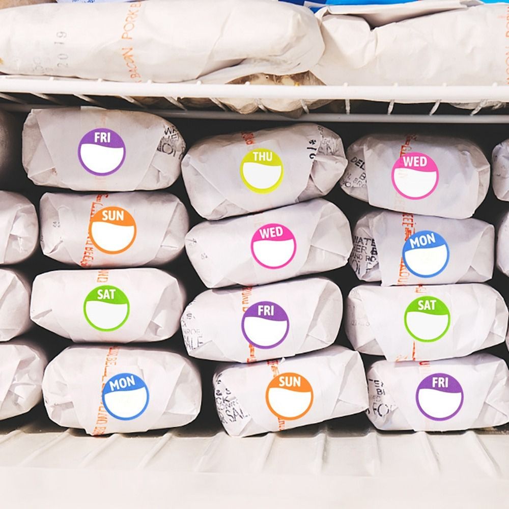 New Paper Week Stickers 500 Pc - огляд і ціна Food Storage Labels
