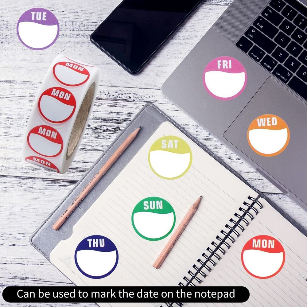 New Paper Week Stickers 500 Pc - огляд і ціна Food Storage Labels