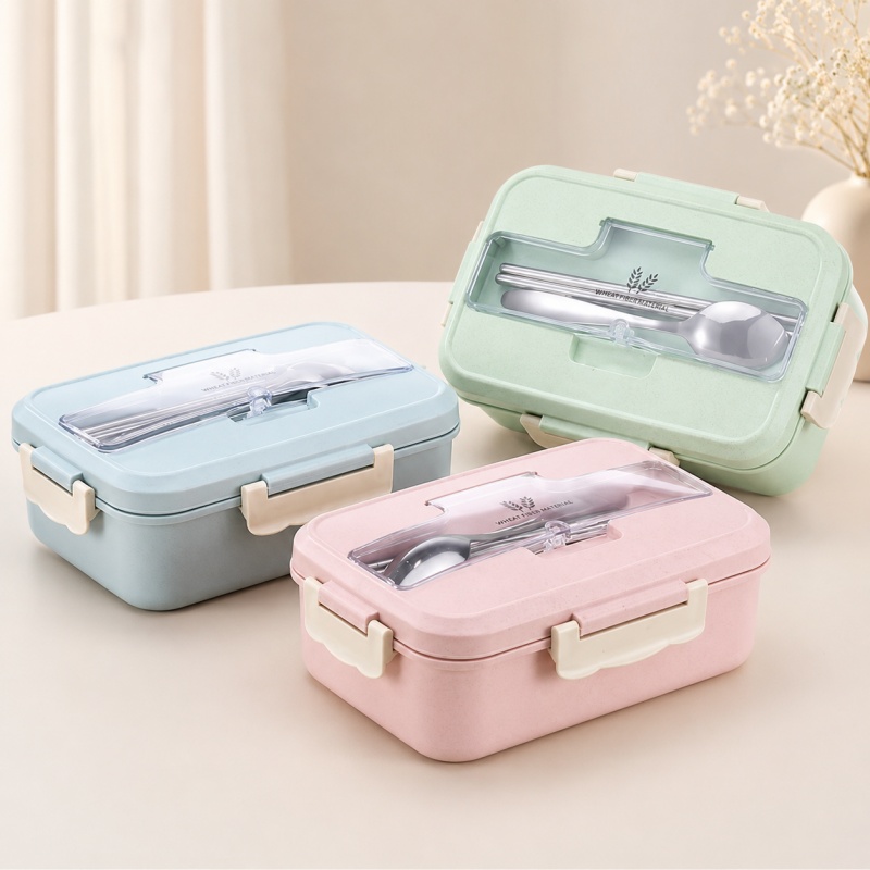 Wheat Straw Lunch Box Microwav - огляд і ціна Food Storage Oven Safe
