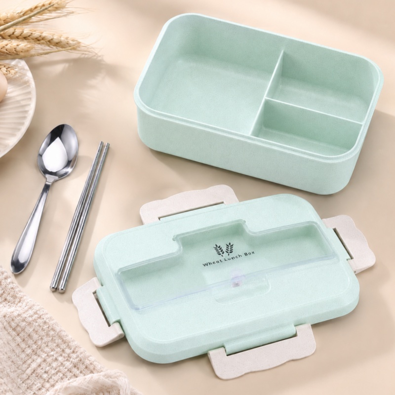 Wheat Straw Lunch Box Microwav - огляд і ціна Food Storage Oven Safe